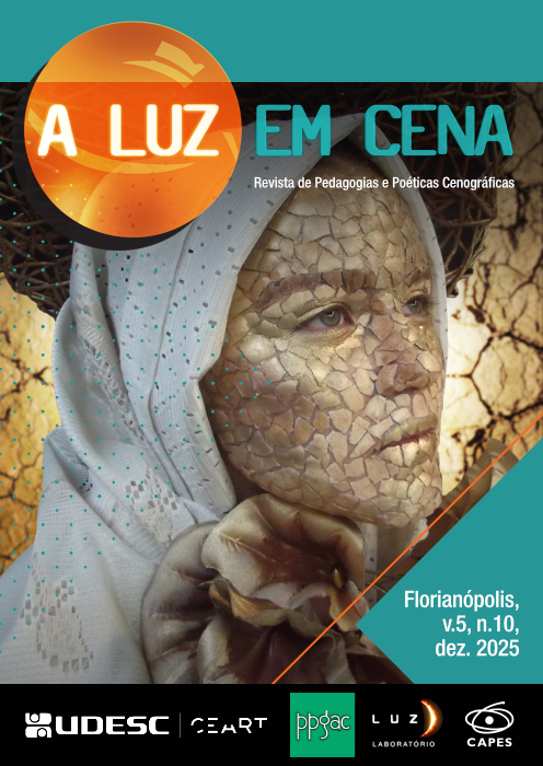 					Visualizar v. 5 n. 10 (2025): 2º edição CARACTERIZAÇÃO E COMPOSIÇÃO CÊNICA - Articulações teóricas, práticas, técnicas e pedagógicas sobre figurino, cabelo e maquiagem na construção da imagem cênica
				